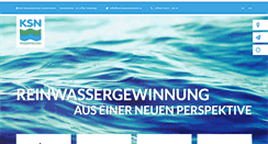 Desktop Screenshot of ksn-wassertechnik.de