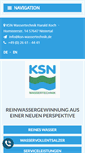 Mobile Screenshot of ksn-wassertechnik.de