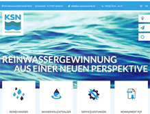 Tablet Screenshot of ksn-wassertechnik.de